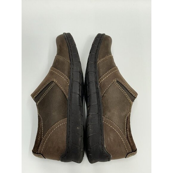 Earth Origins Nila Leather Low Bootie Women’s Size 7.5W Brown Leather Side Zip - Picture 6 of 9